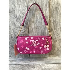 Juicy Couture Cherry Bag Pink w/ Charm – Y2K Shoulder Purse Gold Chain
